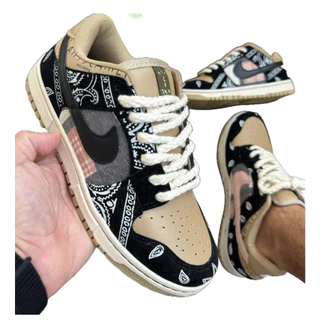Tênis Travis Scott Esportivo Casual Masculino E Feminino 2 Cadarços Cano Baixo Super Confortável
