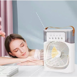 Mini Refrigerador De Ar Ventilador Umidificador Climatizador Quadrado Pequeno
