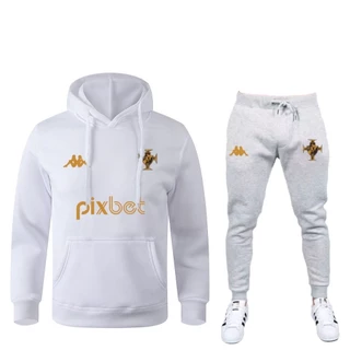 Conjunto De Moletom Flanelado Vasco Da Gama Dourado Premium Blusa + Calça