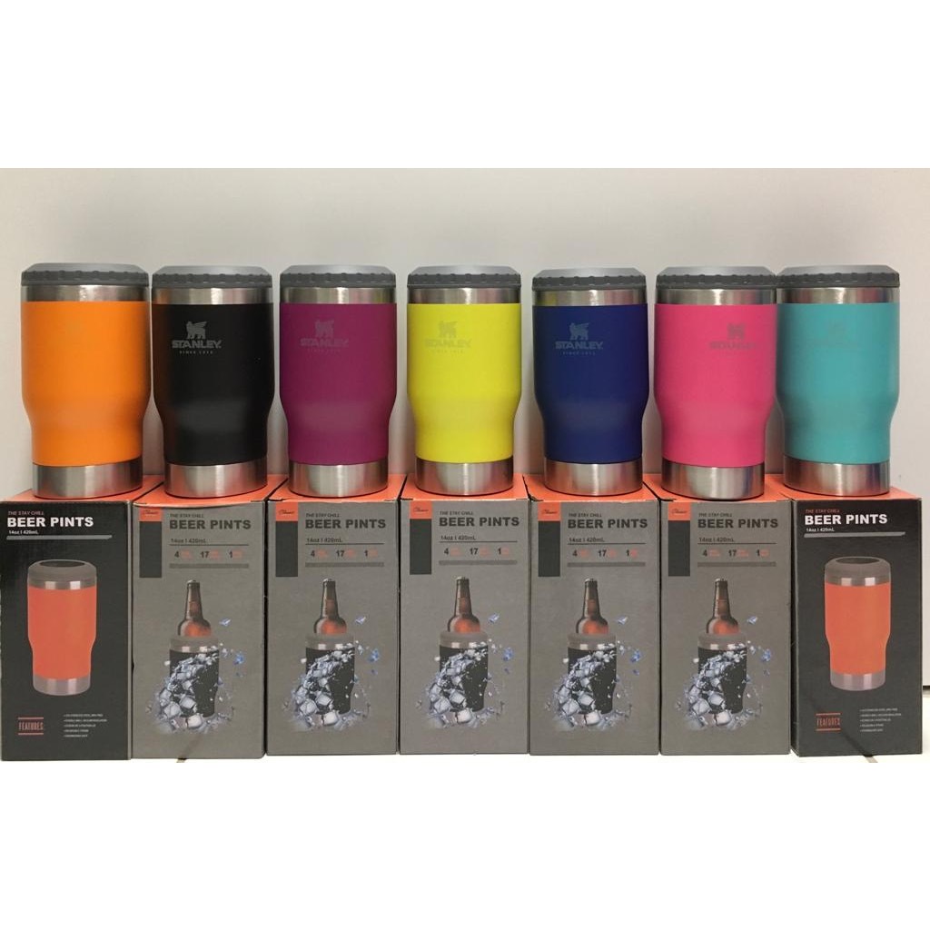 Copo Térmico Aço Inox Porta Bebida Garrafa Latinha Conserva Gelado Drink 420ml com Abridor