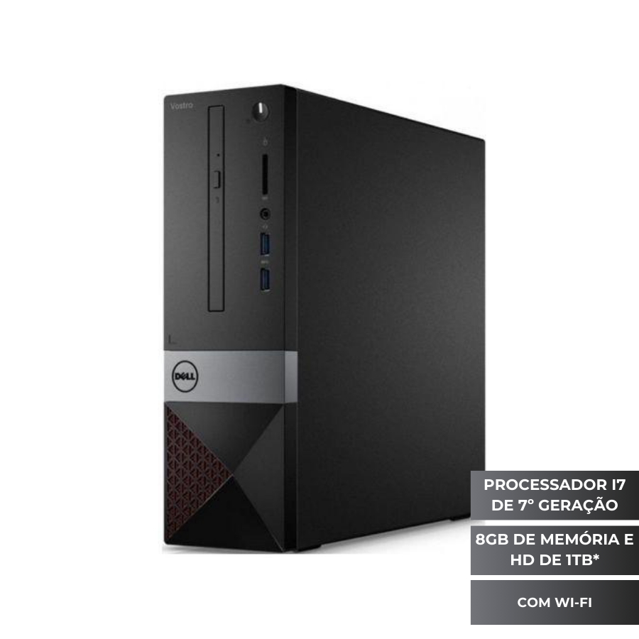 Computador Dell Vostro 3268 Processador Intel i7-7700 Memória 8GB