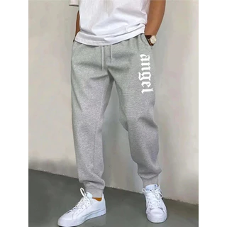 Moletom Cinza Streetwear Calça Style Grosso Tecido Estampa