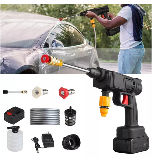 Lavadora de Alta Pressão Portátil Recarregável Para Carros E Jardins Linha Premium Pistola Lava Jato Profissional