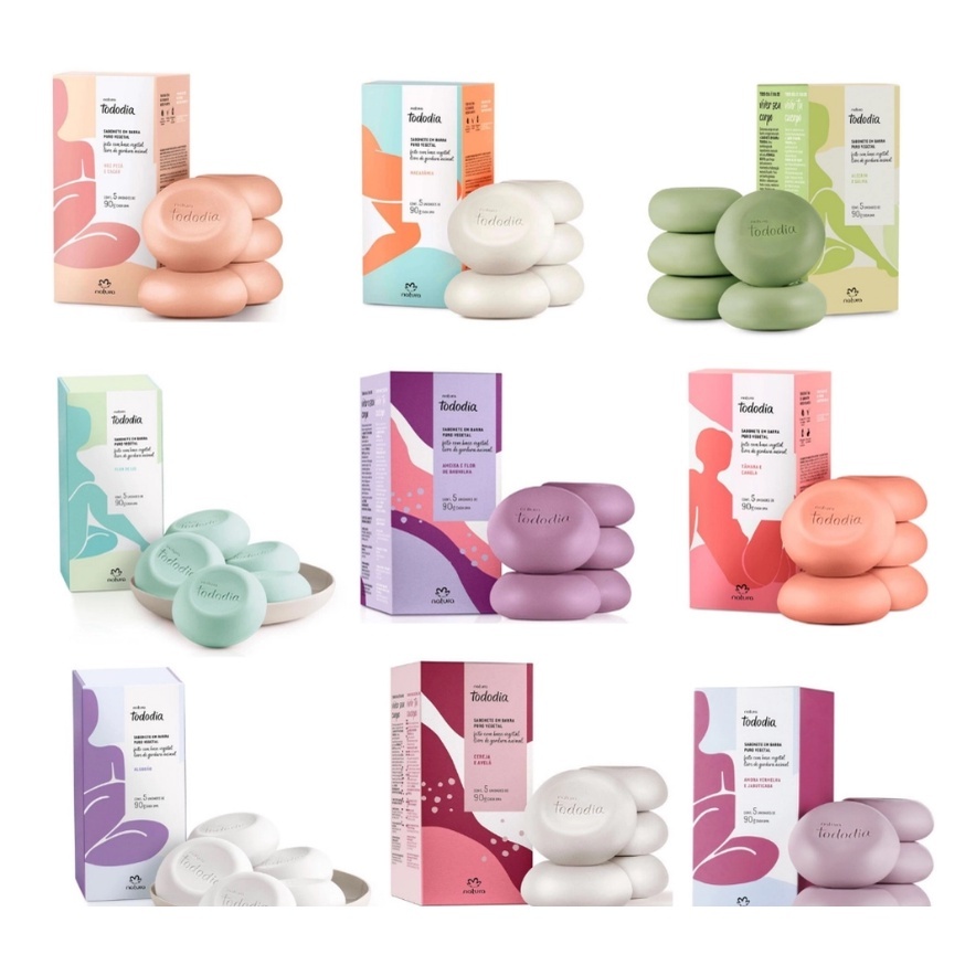 Sabonetes em Barra Puro Vegetal Tododia | Shopee Brasil