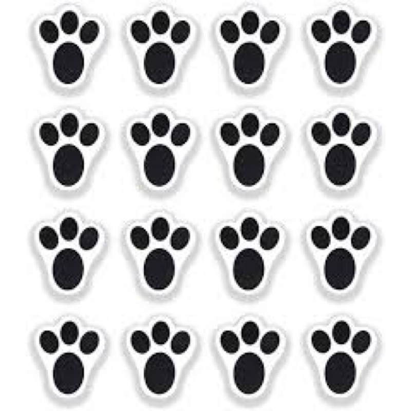 Pegadas de Coelho em Adesivo - Cartela com 80 pegadas | Shopee Brasil
