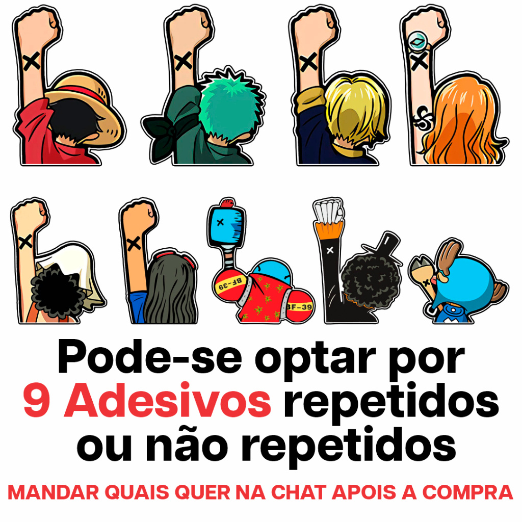 ONE PIECEステッカー Kit 9 Adesivo One Piece Anime Vinil Automotivo sticker