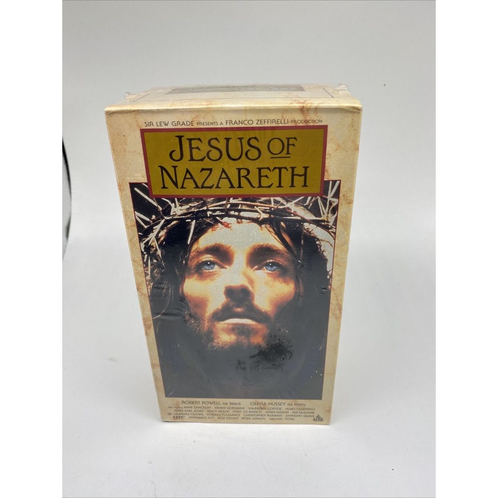 JESUS OF NAZARETH 3-TAPE VHS SET ROBERT POWELL-ANNE BANCROFT-ERNEST ...