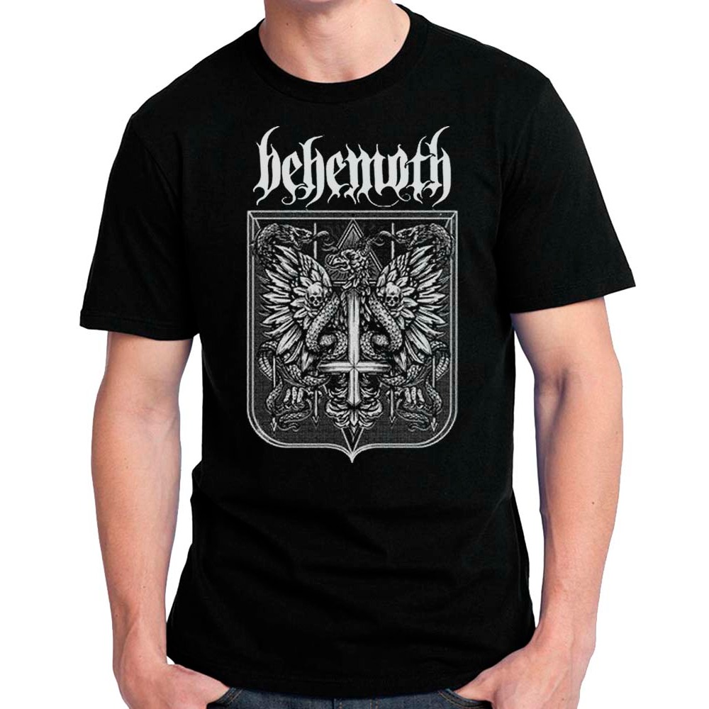 BEHEMOTH brasão camiseta, babylook, regata, manga longa disponível