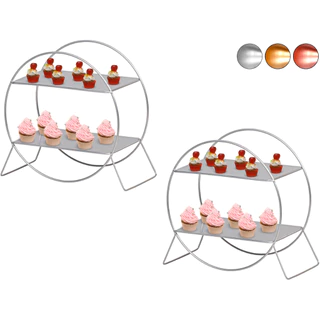 Bandeja 2 Andar 30cm Roda Gigante Kit De Festa Decoração Vaso Luxo
