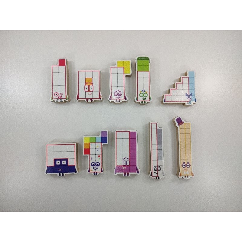 Numberblocks Personagens em madeira 11 ao 20 | Shopee Brasil