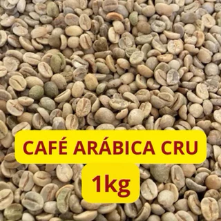 Café em Grãos Cru 1kg Arábica para torrar - Grãos Matéria Prima para Torrar