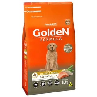 Alimento Golden Formula Adultos Salmão 3Kg Ração Cachorro