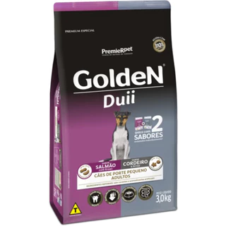 Alimento Golden Duii Caes Ad Peq Porte Salmão/Cordeiro 3 Kg
