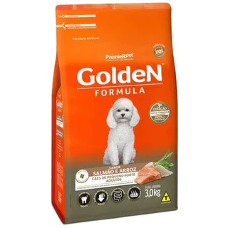 Alimento Golden Formula Adultos Salmão Mini Bits 3Kg Ração
