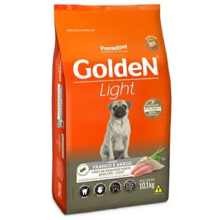Alimento Golden Adultos Light Mini Bits 10,1Kg Ração