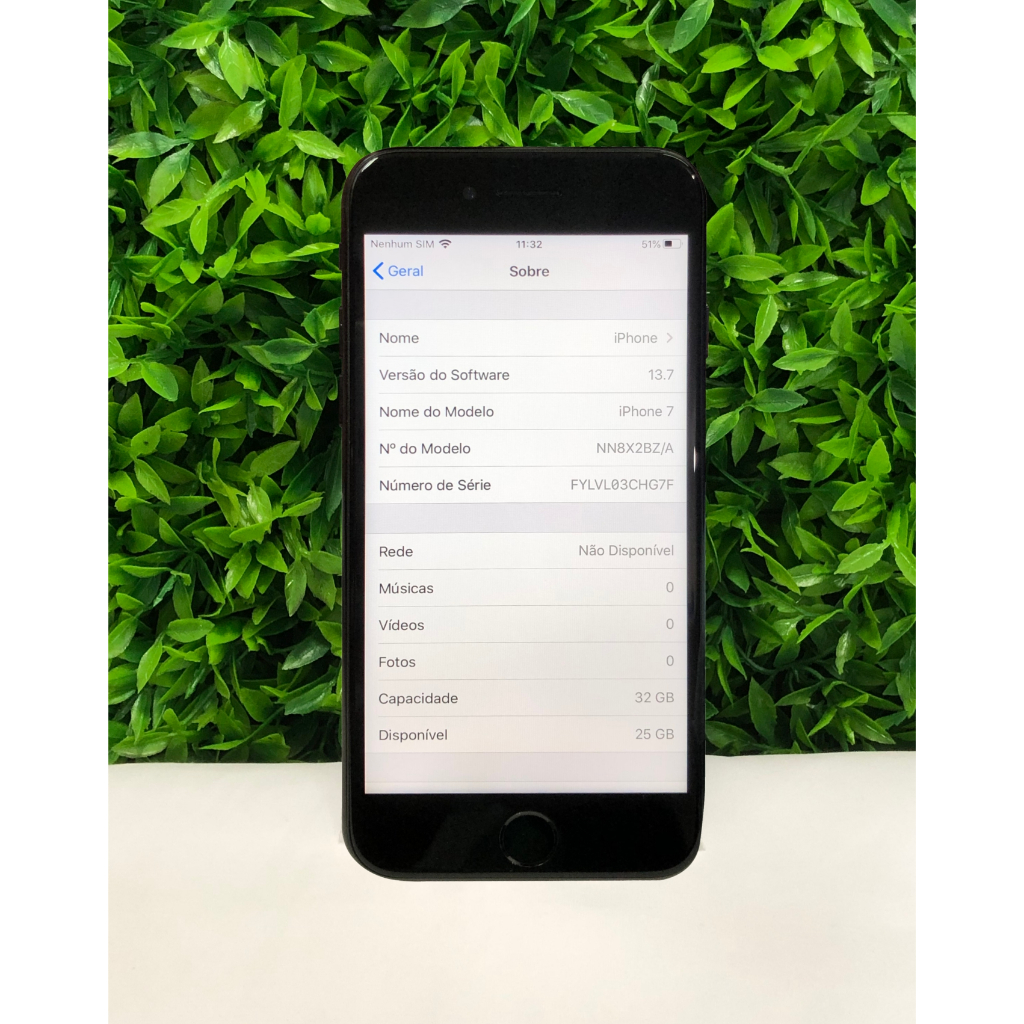 iPhone 7 32gb Preto - Usado Bom Estado C/ Biometria - R 2974 iPhone 7 32gb Preto - Usado Bom Estado C/ Biometria - R 2974