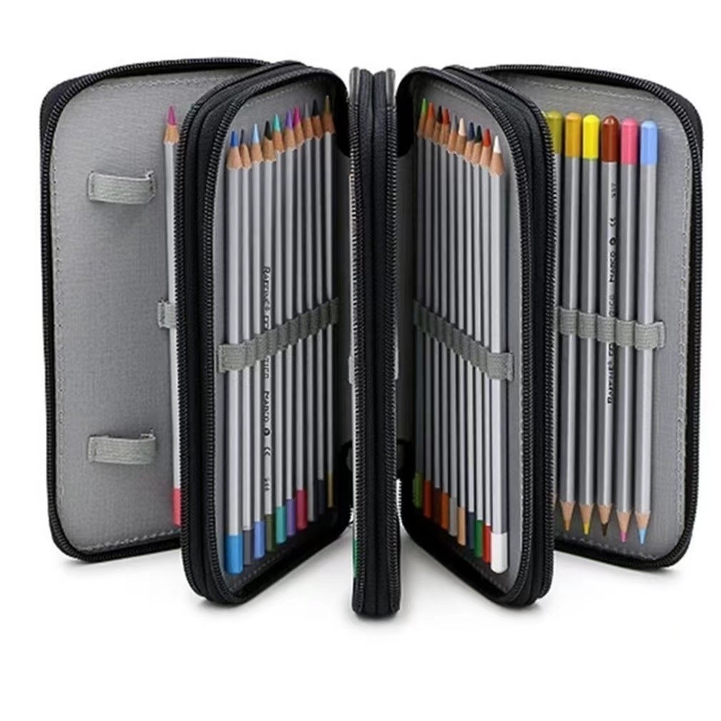 Estojo Escolar/Estojo Box/Estojo De Lápis De Quatro Camadas Com 72 Furos De Cor/Material Escolar/Papela