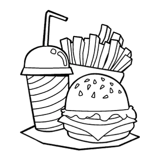 80 Desenhos DE COMIDAS para colorir  Tamanho A4  (ENCADERNADO) em Oferta na Shopee