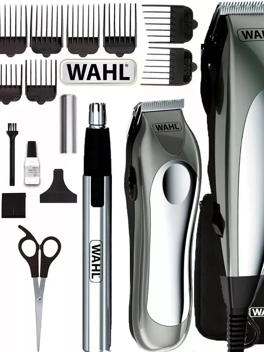 Maquina Corte de Cabelo Profissional Kit Em Wahl Deluxe Groom