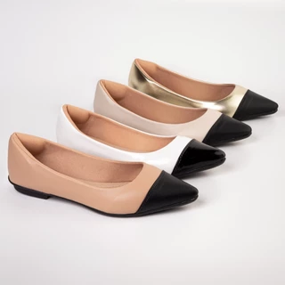 Sapatilha Feminina Bico Fino Casual Elegante Confortável