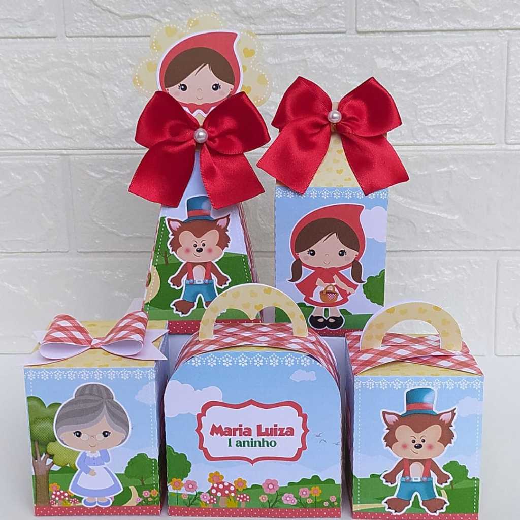 Kit Personalizado Chapeuzinho Vermelho - lembrancinha para aniversário ...