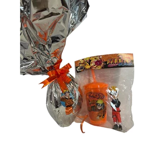 Ovo de Pascoa do NARUTO 300gr com Brinquedo KIT COPO+BONECO Chocolate Garoto