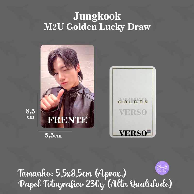 ジョングク GOLDEN KOREAN LUCKY DRAW ラキドロ Jungkook - Golden : M2U Lucky Draw Photo Cards | Stay DeLulu!