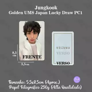 BTS Jung Kook 'GOLDEN' LUCKY DRAW Photocard em Promoção na Shopee