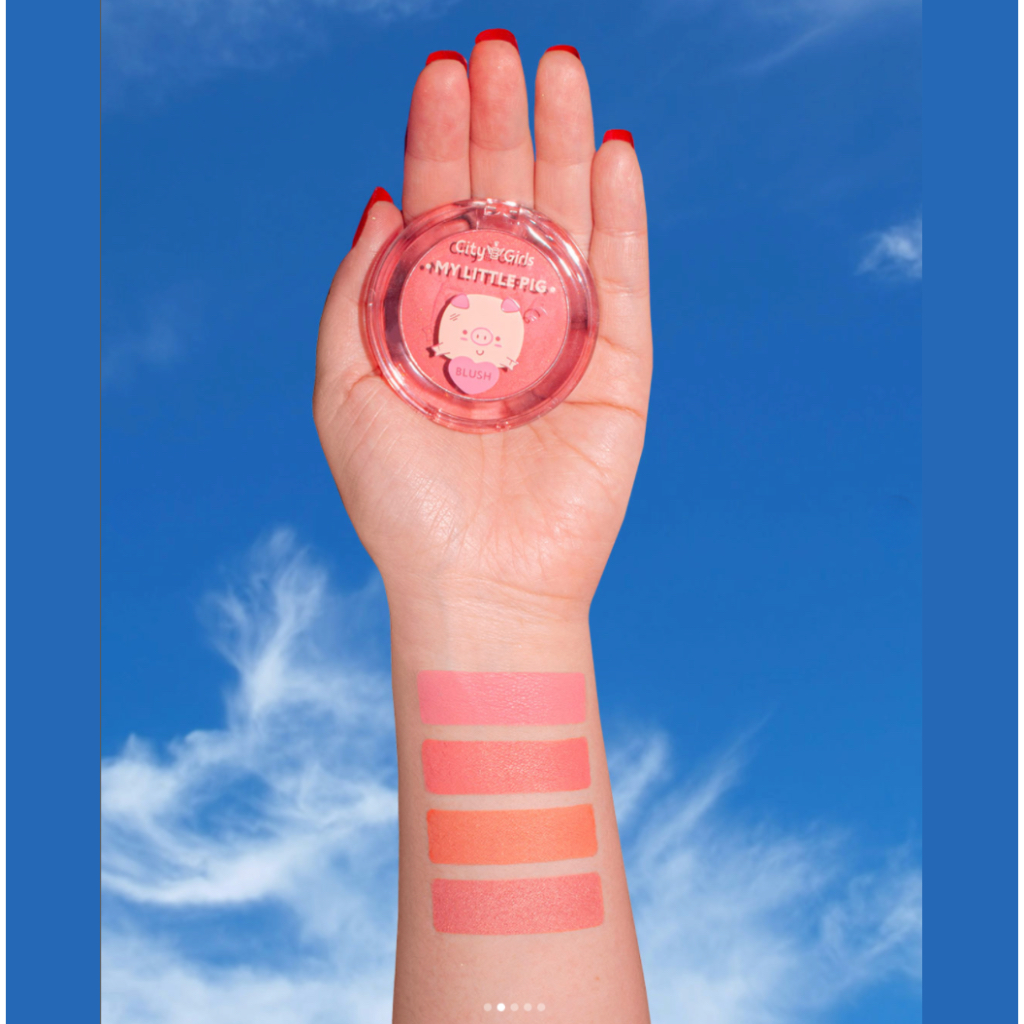 Blush Compacto Facial Cintilante MY LITTLE PIG - City Girls