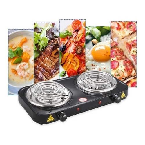Fogão fogareiro 2 bocas 127v elétrico potente 2000w Resistente | Shopee ...