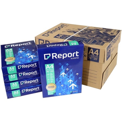 Papel Sulfite Report Premium A4 Branco - 500 Folhas - Kit Com 10 Resmas