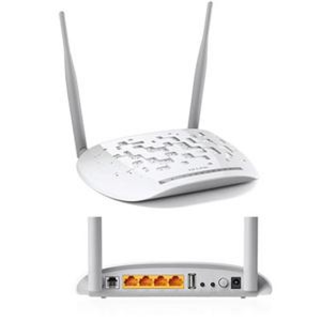 Modem Roteador Wireless TD-W9970 TP-LINK 300Mbps 2 antenas USADO com fonte