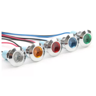 LED PILOTO SINALIZAÇÃO 12MM IP67 IMPERMEÁVEL