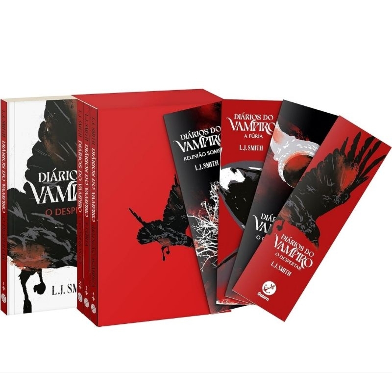Box 4 livros diário de um vampiro | Shopee Brasil