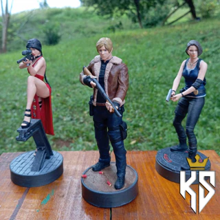 Coleção Resident Evil, Action Figure!! (Leon, Ada e Jill).