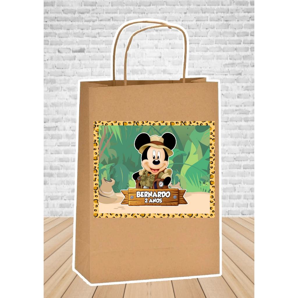 Shops Mickey Safari Bag | Birthday Favor Bag | Disney Safari | Mickey Mouse | Safari Favor Bag