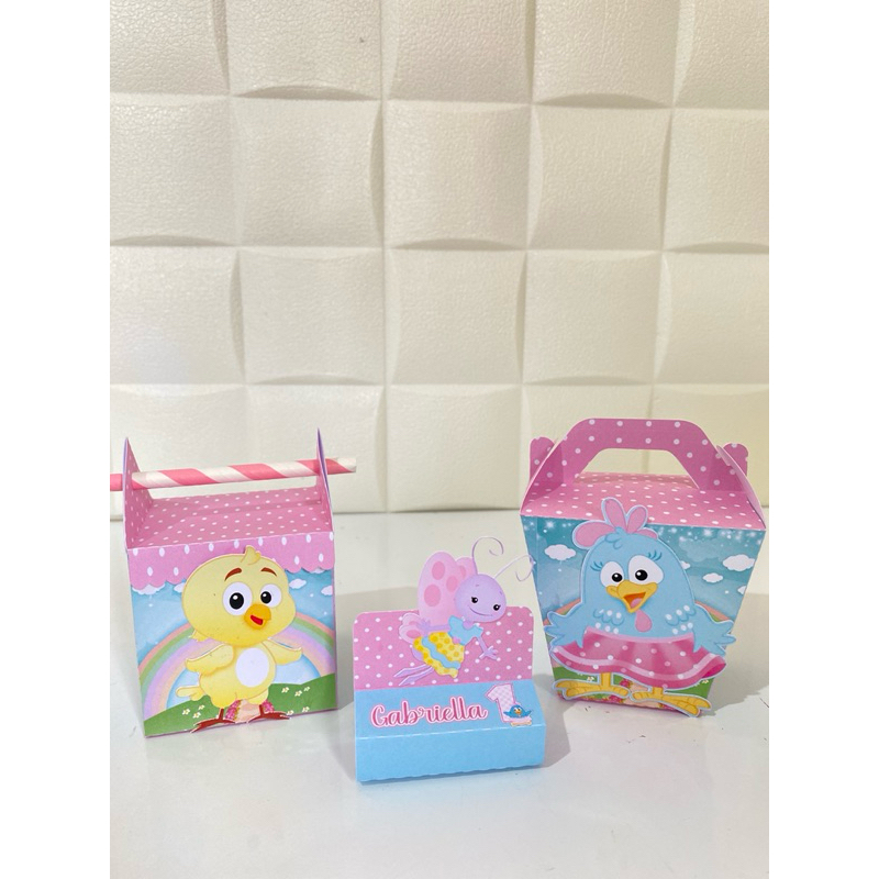 Kit festa 16 Lembrancinhas personalizadas Galinha Pintadinha
