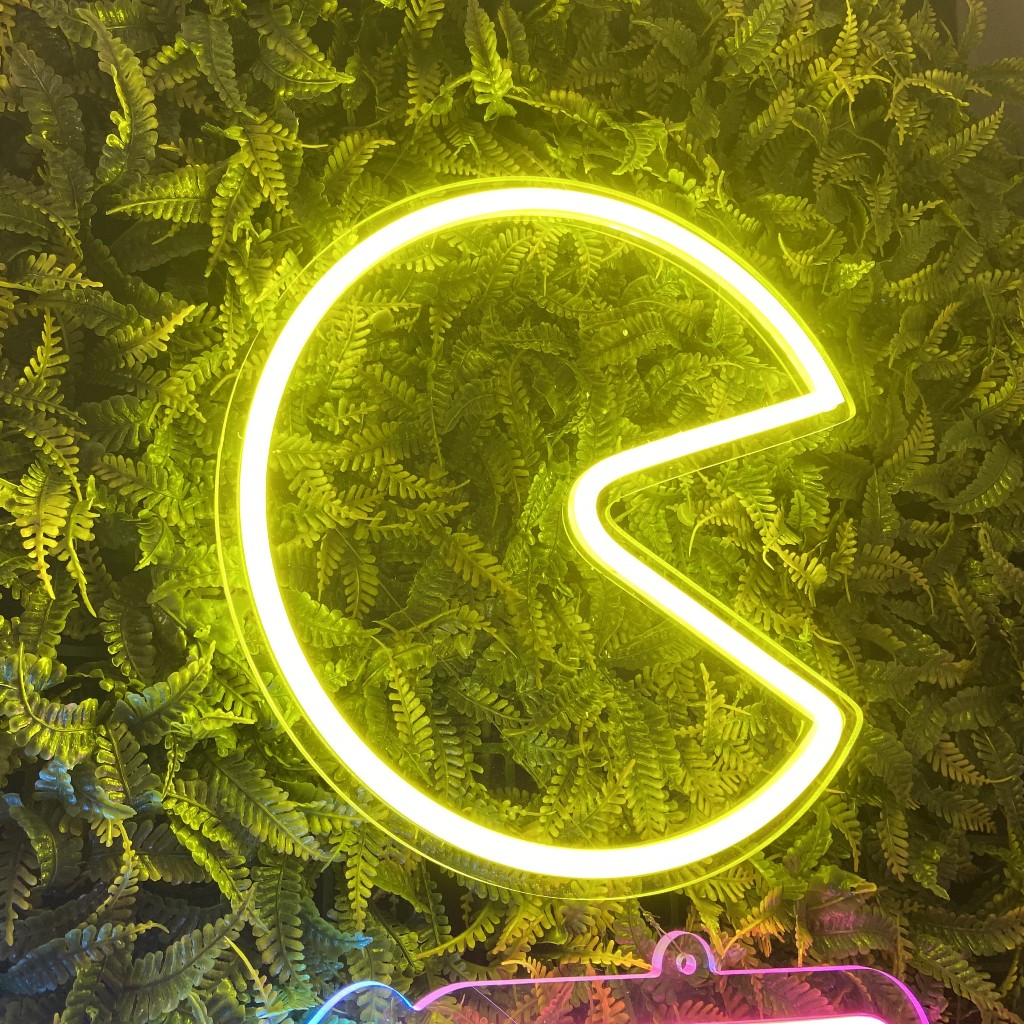 Placa Luminosa Neon Led Pac Man | Shopee Brasil