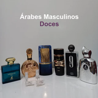 Árabes doces masculinos - 6 fragrâncias - decants de 2ml e 5ml