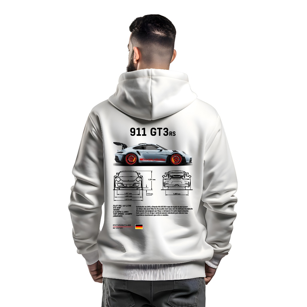 Moletom Casaco De Frio Carro Corrida Luxo Porsche 911 Gt3rs