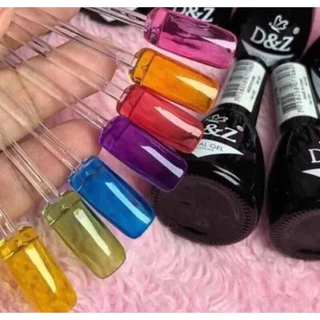 Kit Esmaltes em Gel 12 Cores D&Z Coleção Vitral Manicure Nail Designer em Oferta na Shopee