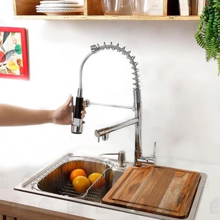Cuba Inox Gourmet 50CM 304 Aço Inox Cozinha Luxo Com Acessórios