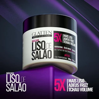 Máscara Liso de Salão - 500g -Glatten