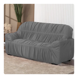 Capa Para Sofá De 3 Lugares King Elasticada Avulsa Elastex em Oferta na Shopee