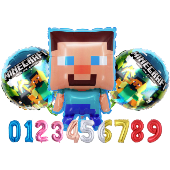 MINECRAFT BALÃO ENCHE COM STEVE ESTIVE JOGO ONLINE CLASSICO MUNDO ...