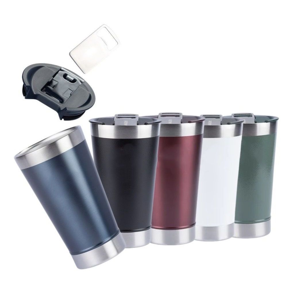 Copo Termico Abridor Tampa Gelado 473ml copos metalicos