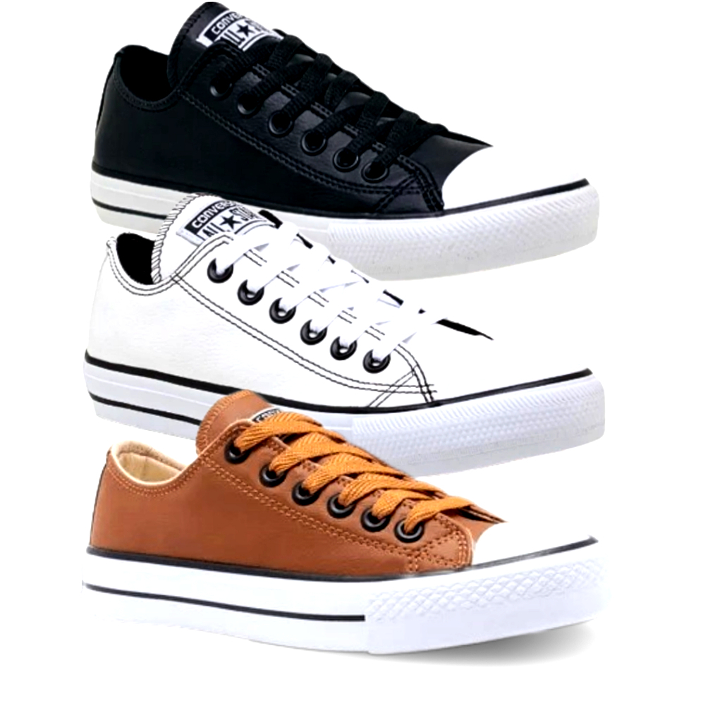 Tênis All Star Couro Masculino e Feminino, Conforto e Estilo por um Preço Baixo!
