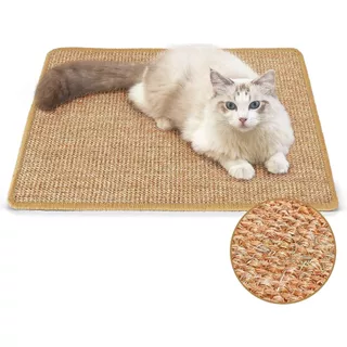 Tapete Arranhador Para Gatos e Descanso De Sisal Sem Pelo Pet 60x40