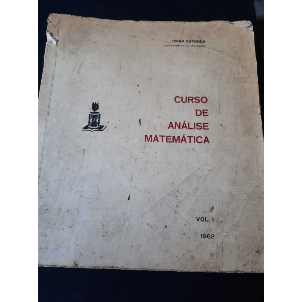Livro antigo curso de analise matematica | Shopee Brasil