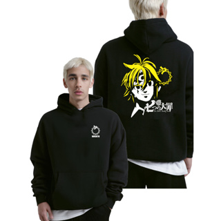 Moletom Canguru Anime The Seven Deadly Sins Meliodas Blusa Feminina Masculina Flanelado Com Capuz Algodão